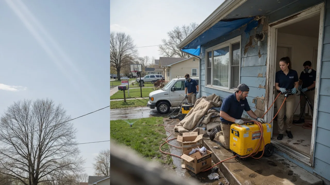 Basement Flood Cleanup in Huntertown, IN near me